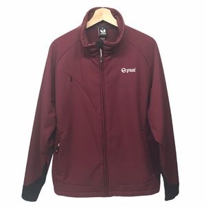 Soft Shell Ground Wear Scuba Fabric Full Zip Jacket Size M
